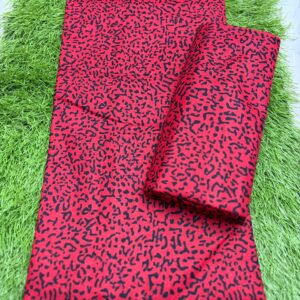 Red Ankara Fabric – 6 Yards Bold Abstract African Print for Wedding & Owambe Styles