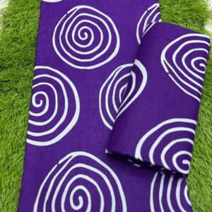 Regal Purple Ankara Fabric – 6 Yards Plum Wave African Print for Statement Outfits