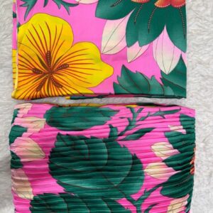 Premium plain and pleated silk