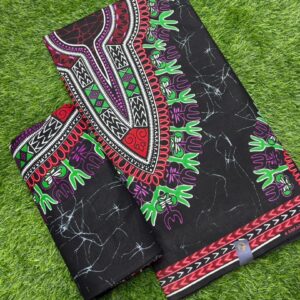 Black Multicolor Tribal Ankara