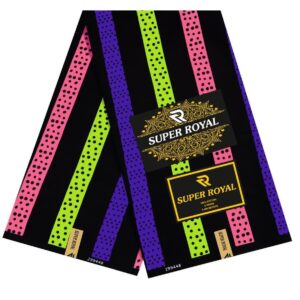 Royal Stripe Matrix Ankara (Neon Pop Edition)