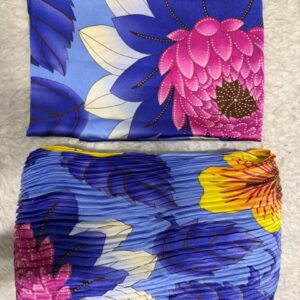 Premium plain and pleated silk