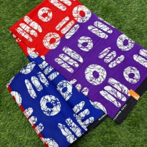 Multicolor Graphic Ankara (Red, Purple & Blue)