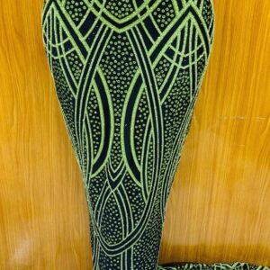Lime Gold Contrast Lace