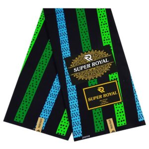 Royal Stripe Matrix Ankara (Green/Blue Edition)