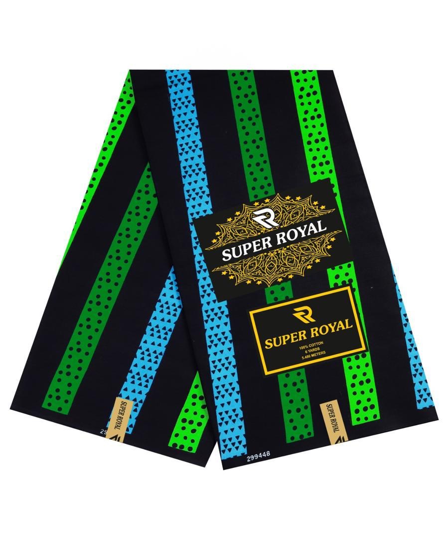 Royal Stripe Matrix Ankara (Green/Blue Edition) 1 Royal Stripe Matrix Ankara (Green/Blue Edition)