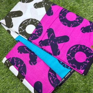 Pink & Olive Abstract Ankara