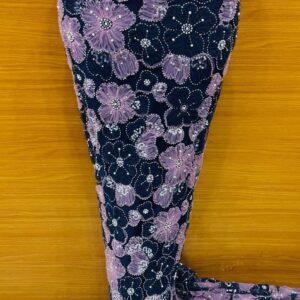 Midnight Bloom Luxe Lace (Navy & Lilac)