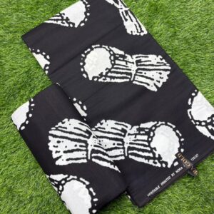 Midnight Heritage Ankara – Classic Tribal Motif (6 Yards)