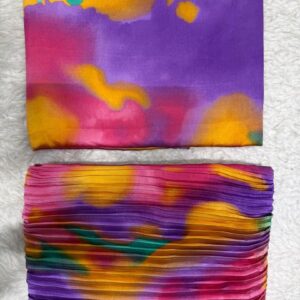 Premium plain and pleated silk