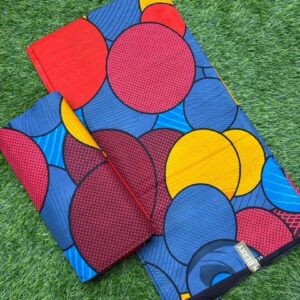 Classic Circle Ankara – Bold Multicolor Geometry (6 Yards)