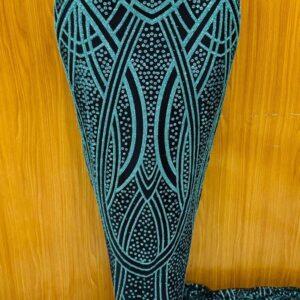 Teal Aqua Statement Lace