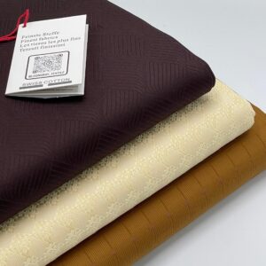 Swiss Cotton Collection – Burgundy, Ivory Cream & Mustard Gold