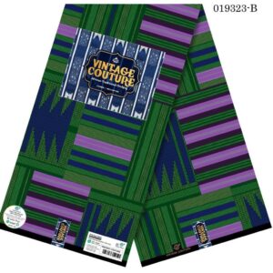 Vintage Couture Emerald Mosaic Ankara (019323-B)