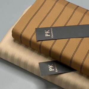 PK Excellence Premium Fabric Set – Caramel Stripe & Cream Classic