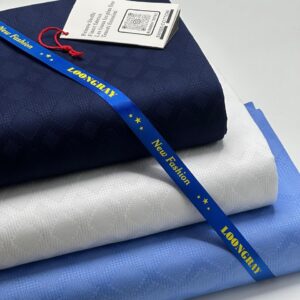 Loongray Swiss Cotton – Royal Blue, White & Sky Blue Collection