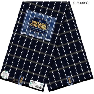 Vintage Couture Midnight Dot Ankara (017400-C)