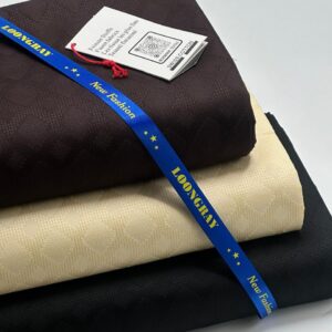 Loongray Swiss Cotton – Chocolate Brown, Ivory & Black Collection