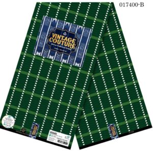 Vintage Couture Emerald Dot Ankara (017400-B)