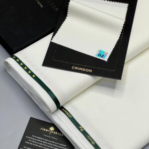 Jimmy Carter Crimson – Ivory White Fabric (Code 02)