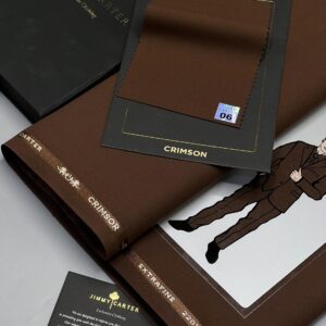 Jimmy Carter Crimson – Deep Chocolate Brown Fabric (Code 06)
