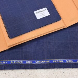 Original Merino Wool Blend – Deep Navy Check