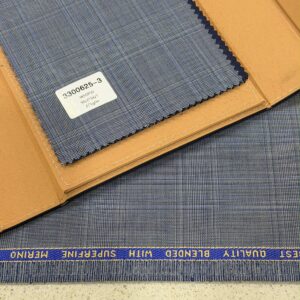 Original Merino Wool Blend – Blue-Grey Check