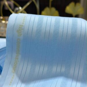 Sky Blue Premium Cotton Guinea Brocade