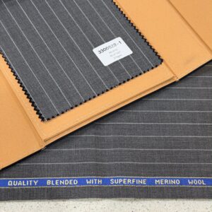 Original Superfine Merino Wool Blend – Charcoal Grey Pinstripe
