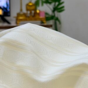Swiss Filtex Ivory Geometric Jacquard