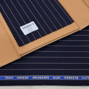 Original Superfine Merino Wool Blend – Navy Blue Pinstripe