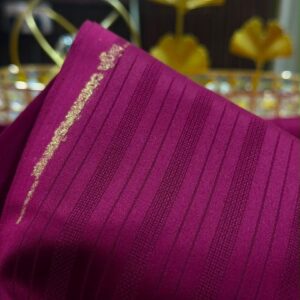 Royal Magenta Premium Cotton Guinea Brocade