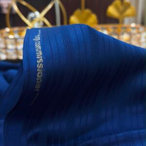 Royal Blue Premium Cotton Guinea Brocade